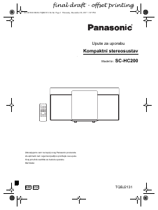 Priručnik Panasonic SC-HC200 Stereo komplet