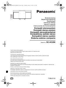 Käyttöohje Panasonic SC-HC200 Stereosetti
