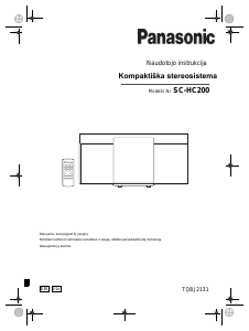 Vadovas Panasonic SC-HC200 Stereofoninis rinkinys