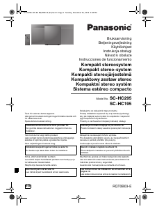 Manual de uso Panasonic SC-HC295 Set de estéreo