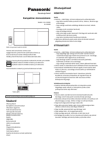 Kasutusjuhend Panasonic SC-HC300 Stereokomplekt