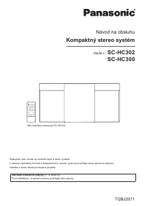 Návod Panasonic SC-HC300 Stereo súprava