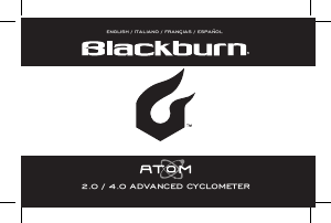Manual de uso Blackburn Atom 4.0 Ciclocomputador