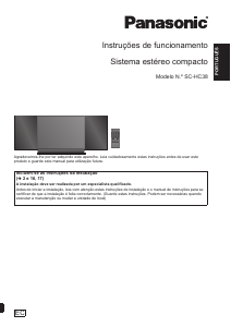 Manual Panasonic SC-HC38EG Aparelho de som