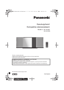 Kasutusjuhend Panasonic SC-HC397 Stereokomplekt