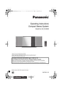 Manual Panasonic SC-HC39DB Stereo-set