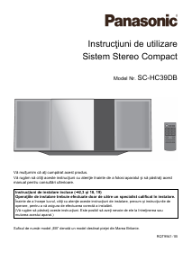 Manual Panasonic SC-HC39DB Stereo set