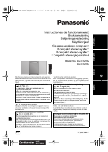 Manual de uso Panasonic SC-HC400 Set de estéreo