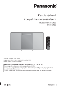 Kasutusjuhend Panasonic SC-HC400 Stereokomplekt