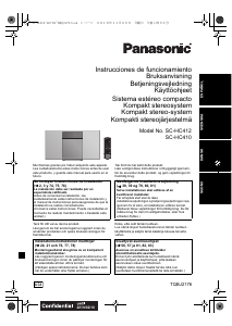 Manual de uso Panasonic SC-HC410 Set de estéreo