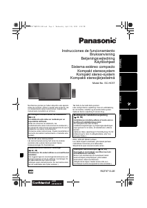 Manual de uso Panasonic SC-HC57 Set de estéreo