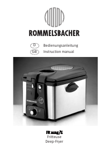 Handleiding Rommelsbacher FR 2125-E Friteuse