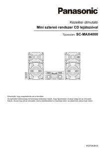 Használati útmutató Panasonic SC-MAX4000 Sztereóberendezés