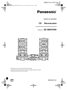 Priručnik Panasonic SC-MAX7000 Stereo komplet