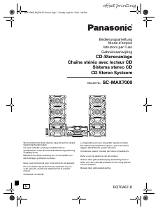 Manuale Panasonic SC-MAX7000 Stereo set