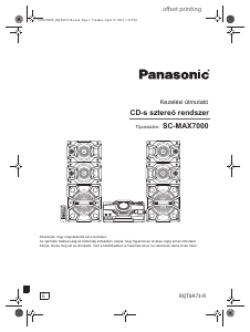 Használati útmutató Panasonic SC-MAX7000 Sztereóberendezés