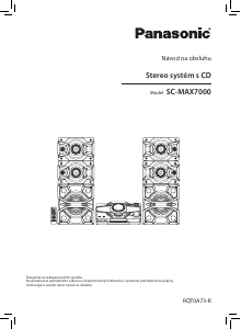 Návod Panasonic SC-MAX7000 Stereo súprava