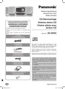 Manuale Panasonic SC-NS55 Stereo set