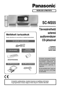 Használati útmutató Panasonic SC-NS55 Sztereóberendezés