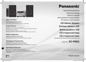 Manuál Panasonic SC-PM02 Stereo souprava