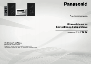 Vadovas Panasonic SC-PM02 Stereofoninis rinkinys