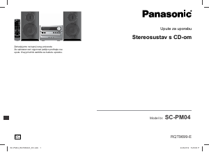 Priručnik Panasonic SC-PM04 Stereo komplet