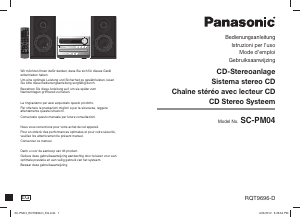 Bedienungsanleitung Panasonic SC-PM04 Stereoanlage