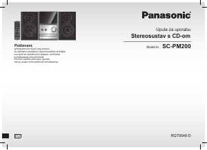 Priručnik Panasonic SC-PM20 Stereo komplet