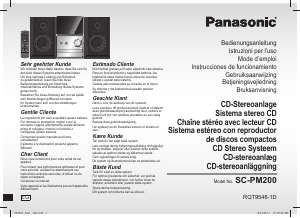 Bruksanvisning Panasonic SC-PM20 Stereoanläggning