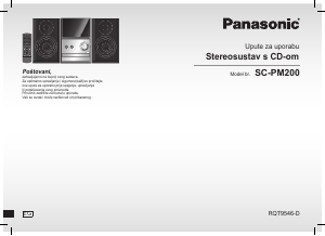 Priručnik Panasonic SC-PM200 Stereo komplet