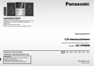 Kasutusjuhend Panasonic SC-PM200 Stereokomplekt