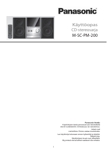 Käyttöohje Panasonic SC-PM200 Stereosetti