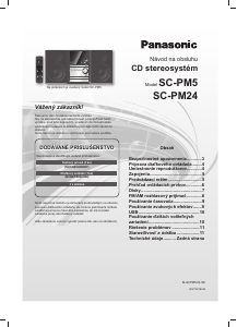 Návod Panasonic SC-PM24 Stereo súprava