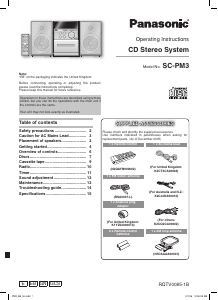 Manual Panasonic SC-PM3 Stereo-set