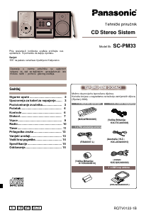 Priručnik Panasonic SC-PM33 Stereo komplet