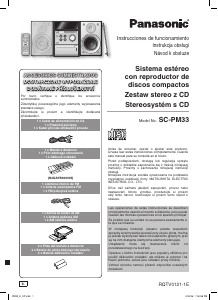 Manual de uso Panasonic SC-PM33 Set de estéreo