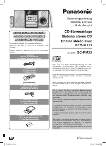 Manuale Panasonic SC-PM33 Stereo set