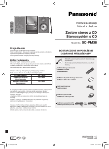 Manuál Panasonic SC-PM38 Stereo souprava