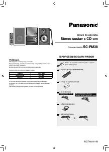 Priručnik Panasonic SC-PM38 Stereo komplet