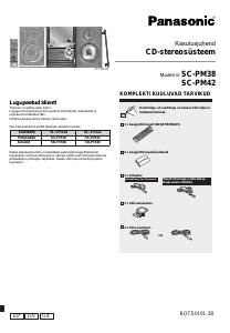 Kasutusjuhend Panasonic SC-PM38 Stereokomplekt