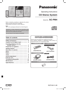 Manual Panasonic SC-PM4 Stereo-set