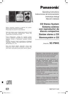 Manual de uso Panasonic SC-PM4 Set de estéreo