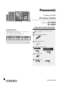 Rokasgrāmata Panasonic SC-PM42 Mūzikas centrs