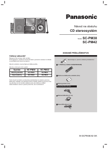 Návod Panasonic SC-PM42 Stereo súprava