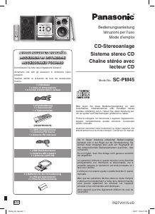 Manuale Panasonic SC-PM45 Stereo set