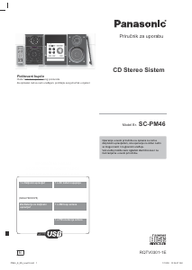 Priručnik Panasonic SC-PM46 Stereo komplet