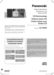 Manuale Panasonic SC-PM46 Stereo set