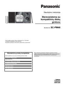 Vadovas Panasonic SC-PM46 Stereofoninis rinkinys