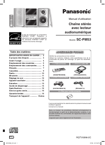 Mode d’emploi Panasonic SC-PM5 Stéréo