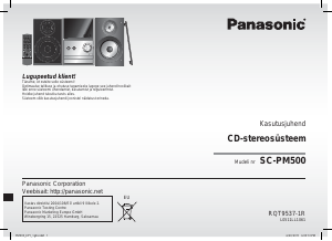 Kasutusjuhend Panasonic SC-PM500 Stereokomplekt